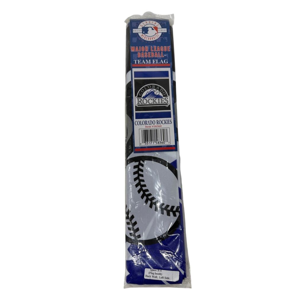 Vintage 1997 Colorado Rockies MLB Team Flag 29.5'' x 41.5''
